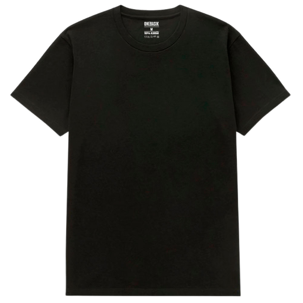 Kit Com 3 Camisetas Femininas Lisas Algodão OneBasik - 2 Brancas e 1 Preta - Imagem 3