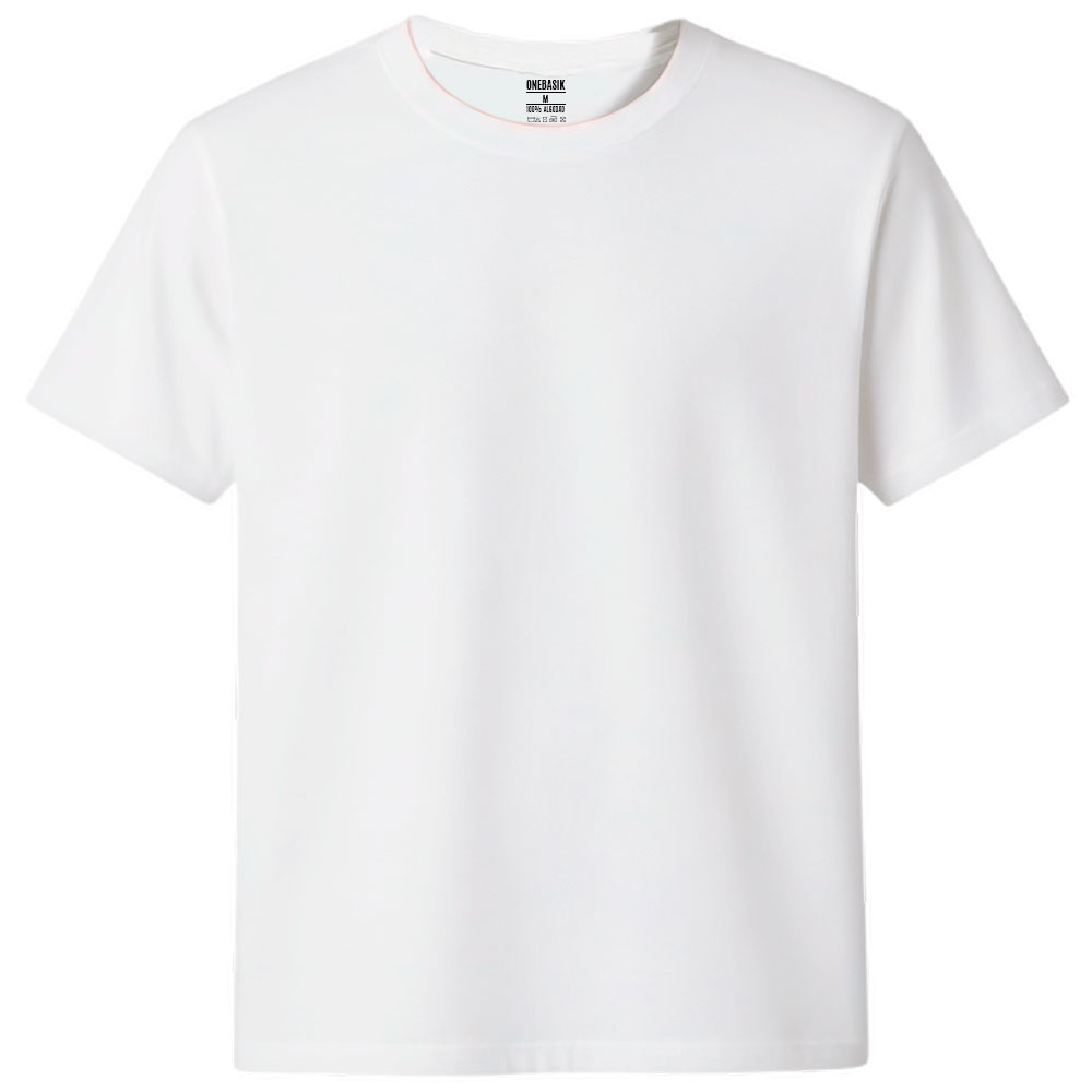 Kit Com 3 Camisetas Femininas Lisas Algodão OneBasik - 2 Brancas e 1 Preta - Imagem 2