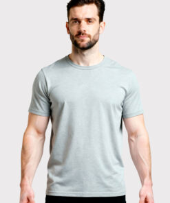 Camiseta Básica Unissex Cinza Mescla